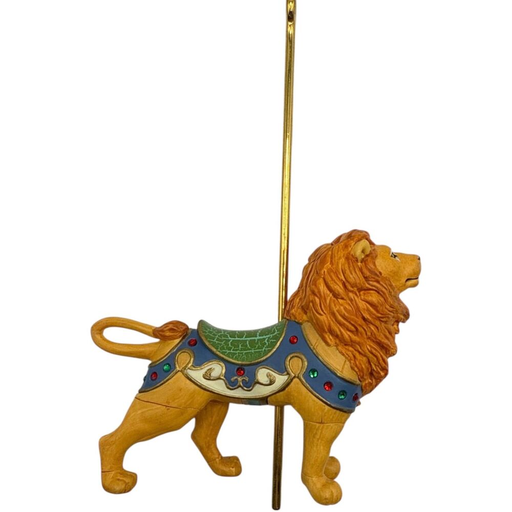2004 Hallmark Keepsake Ornament Majestic Lion Carousel Ride